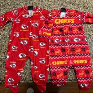 Infant Chiefs One Piece Footies NFL Kansas City Chiefs
